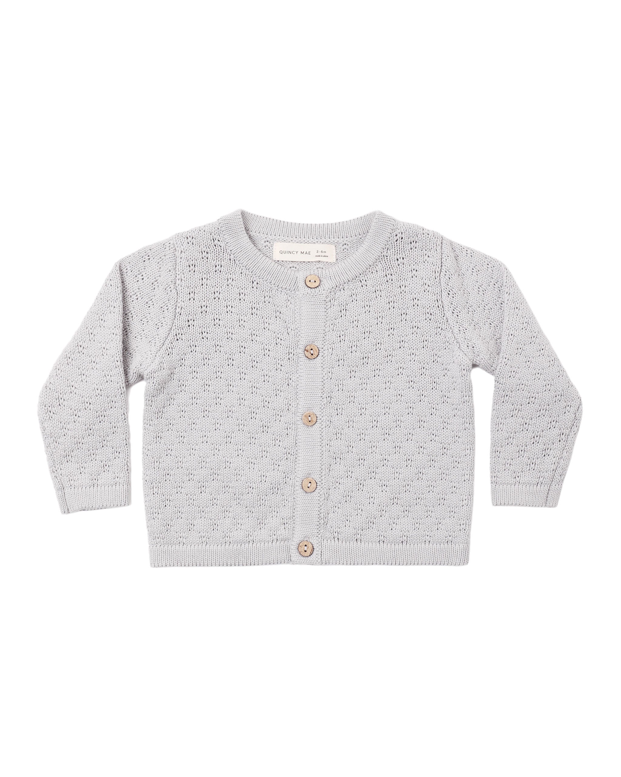 Quincy Mae Knit Cardigan (cloud)
