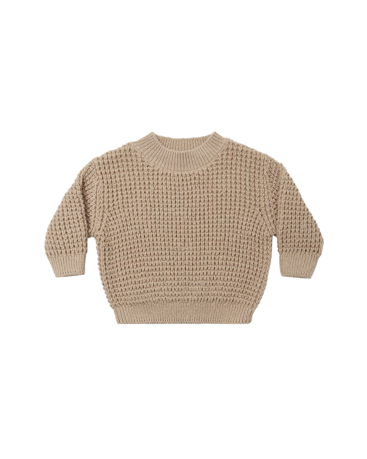 Quincy Mae Chunky Knit Sweater (heathered latte)