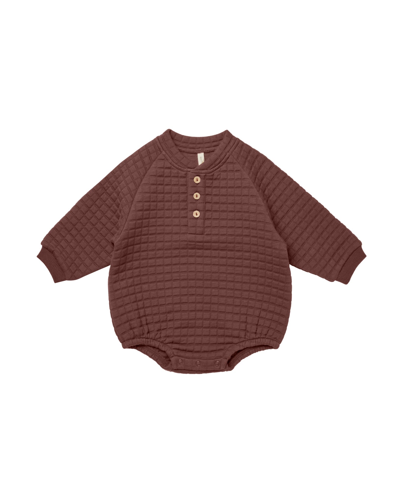 Quincy Mae Bubble Romper (plum)