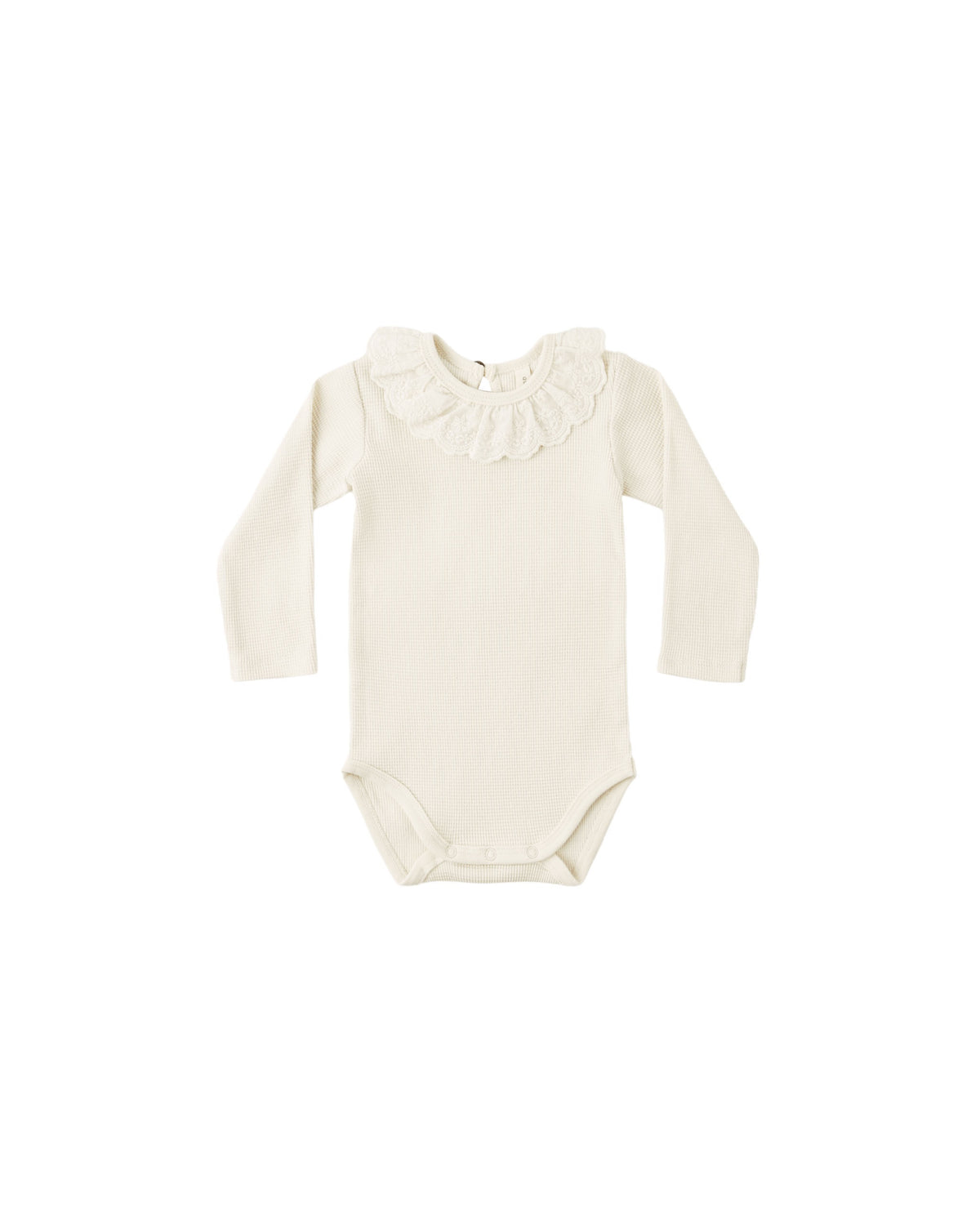 Quincy Mae Ruffle Collar Bodysuit (natural)