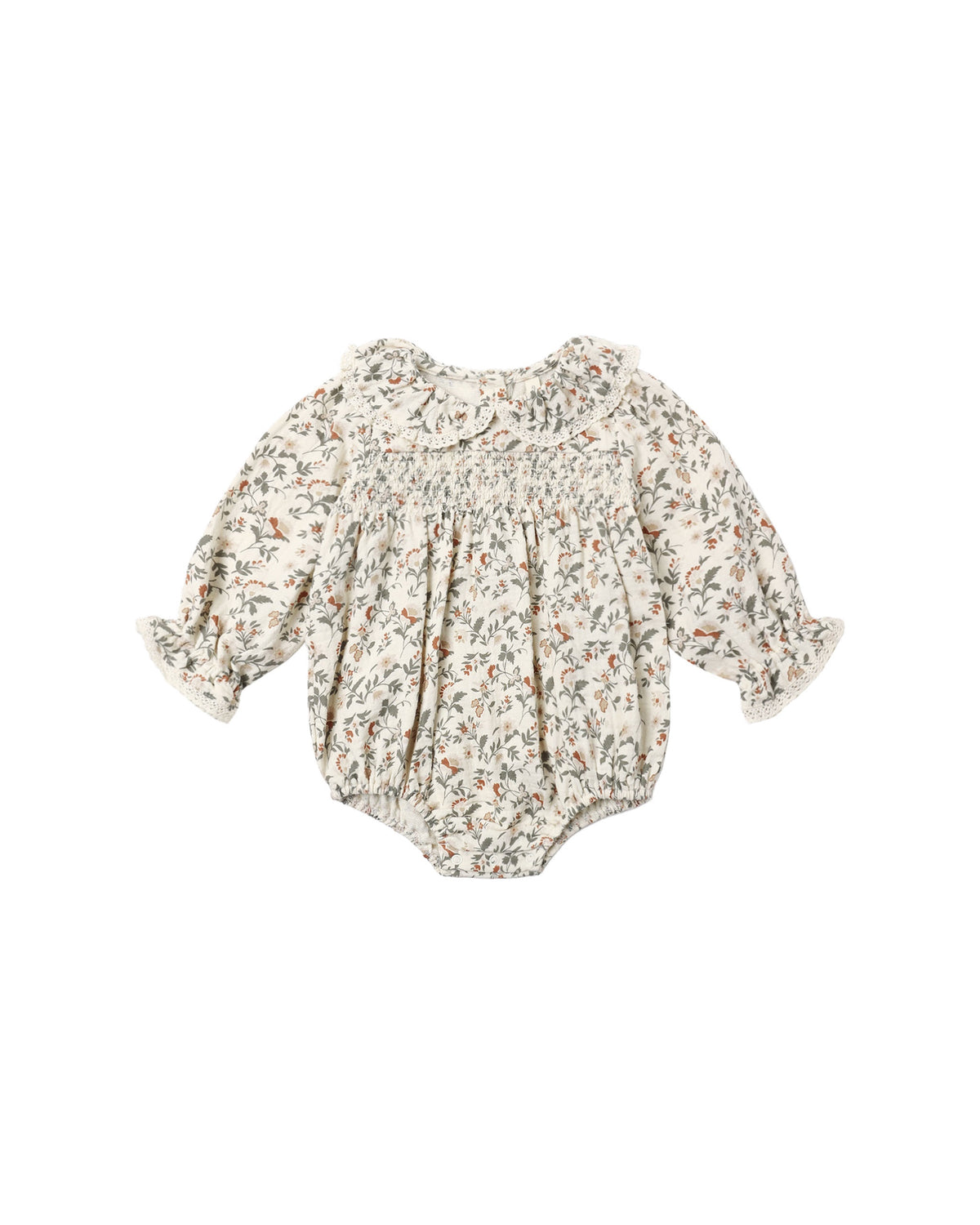 Quincy Mae Callie Romper (holiday floral)