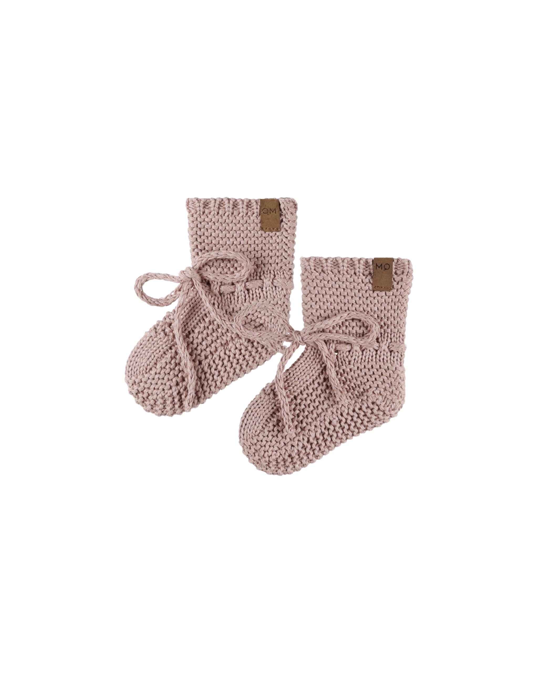 Quincy Mae Knit Booties (mauve)