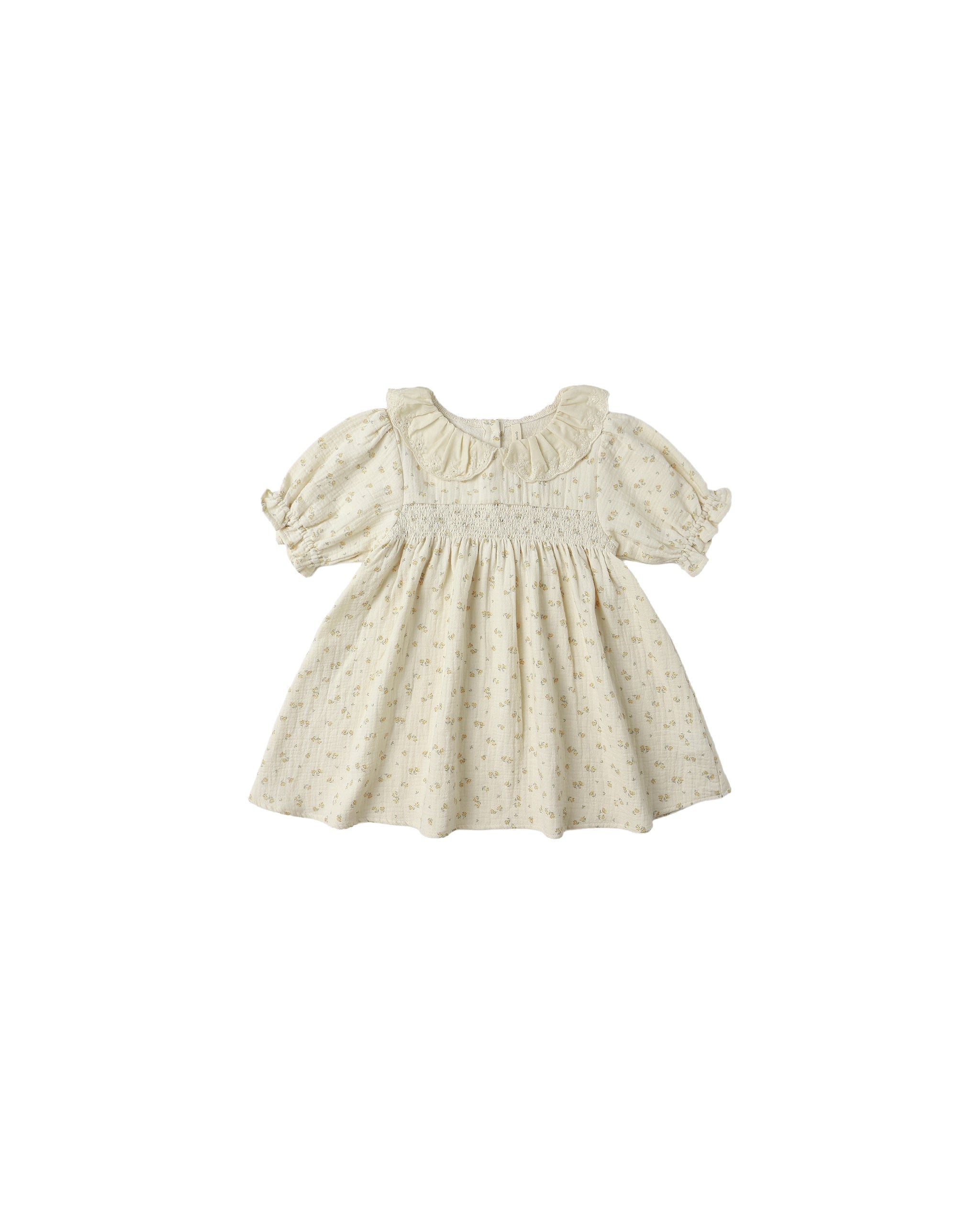 Quincy Mae Callie Short Sleeve Dress (golden floral)
