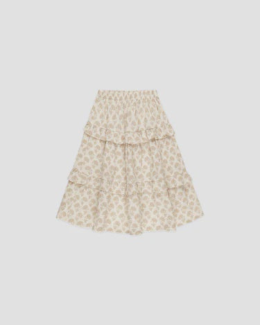 Rylee and Cru Ruffled Midi Skirt (marigold)