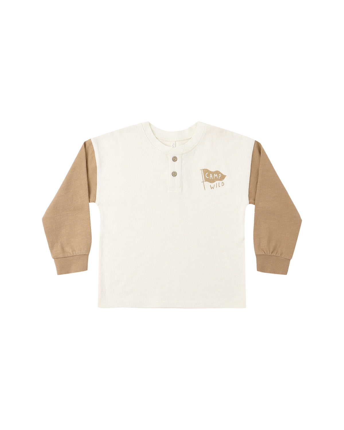 Rylee and Cru Relaxed L/S Henley (camp wild)