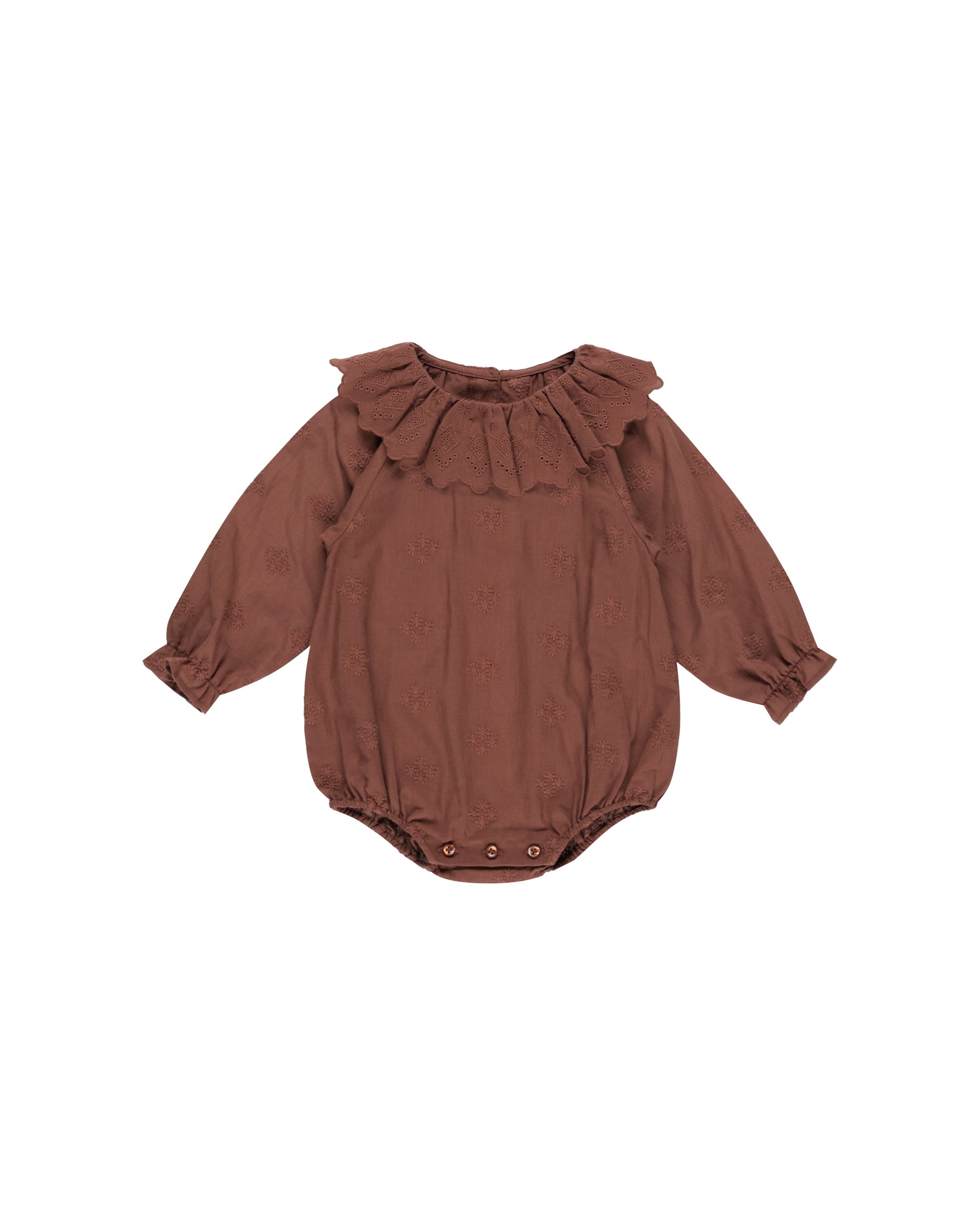 Rylee and Cru Colette Romper (brick)