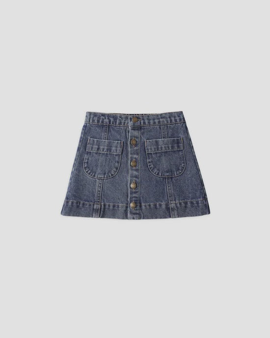 Rylee and Cru Denver Mini Skirt (navy)