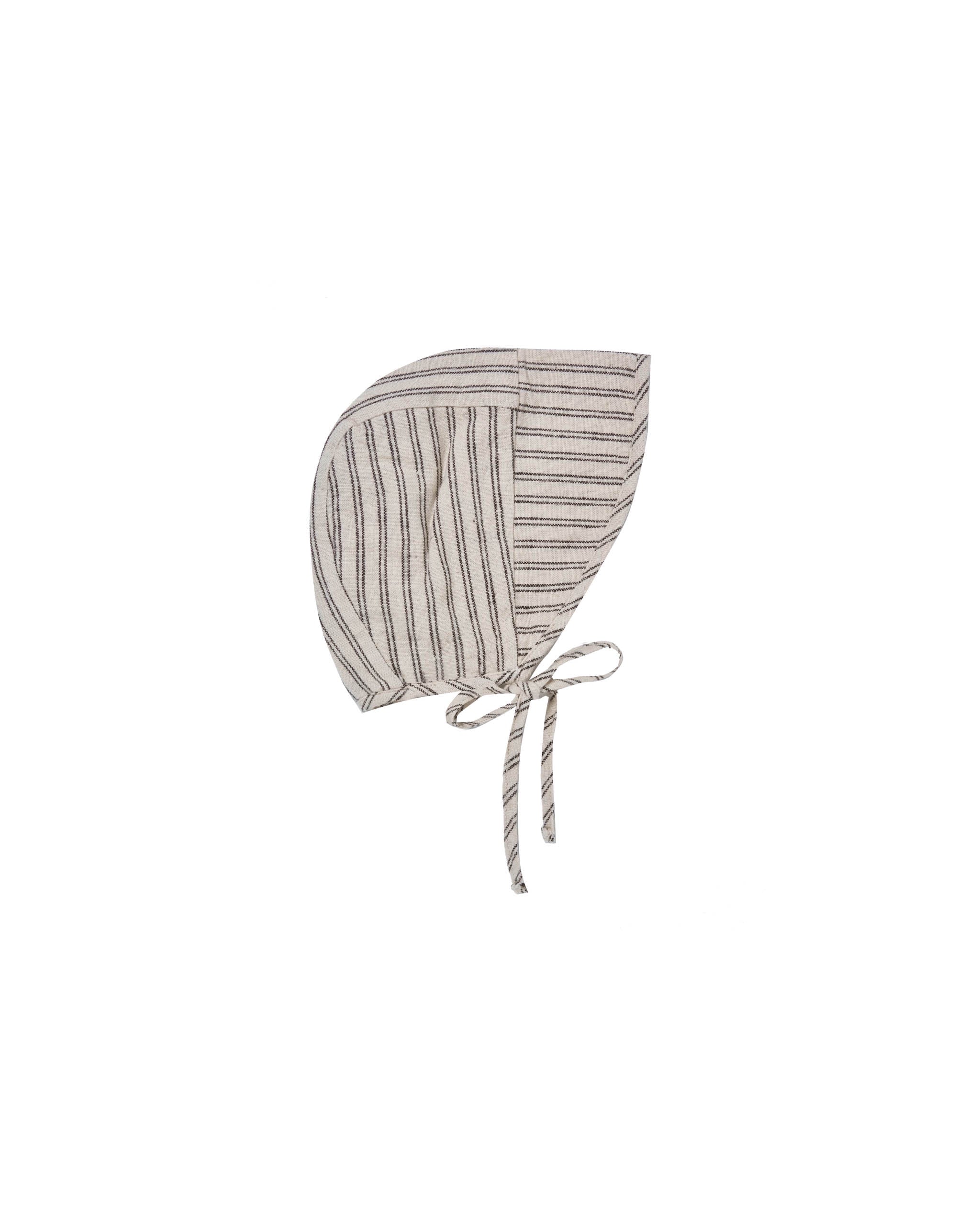 Rylee and Cru Brimmed Bonnet (black Pinstripe)