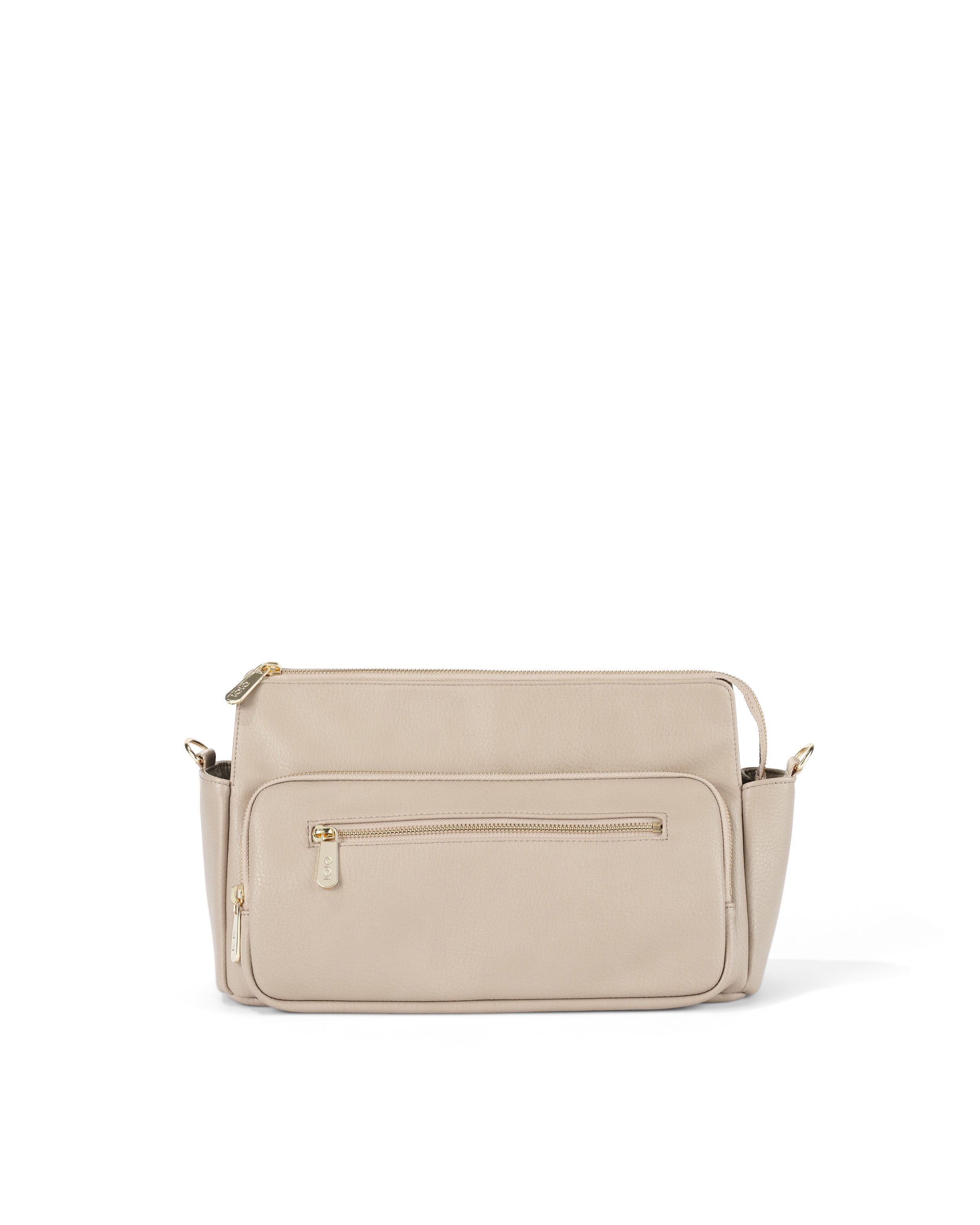 Oioi Multitasker Pram Caddy Vegan Leather (oat)