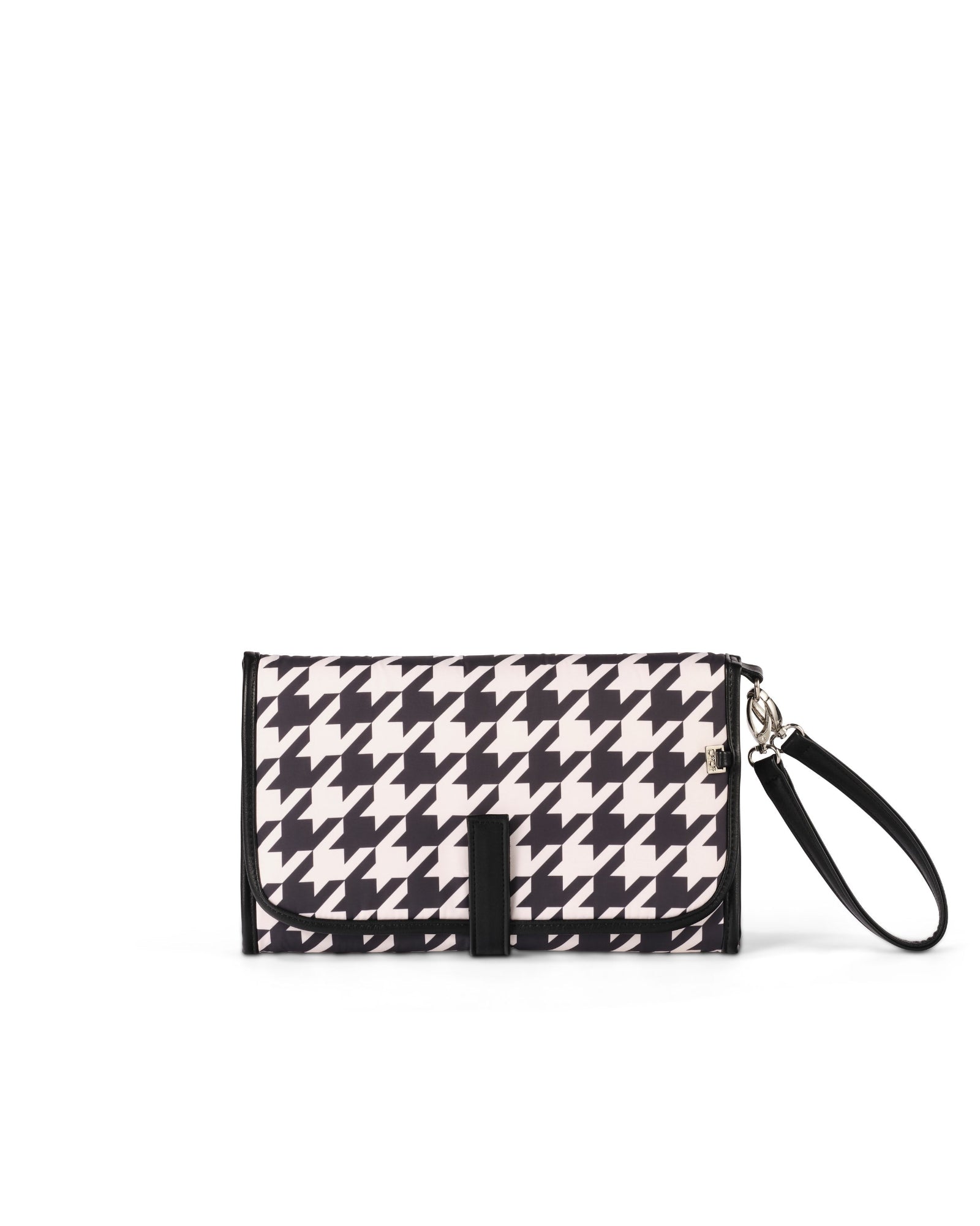 OiOi Changing Mat/Clutch (houndstooth black)