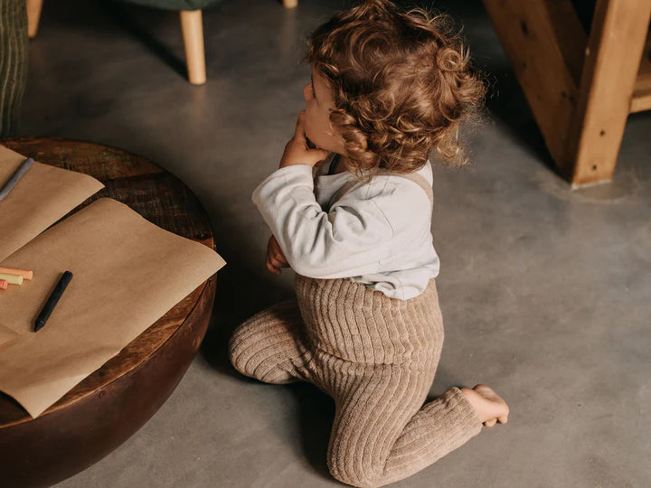 Silly Silas Granny Teddy Footless Cotton Tights (peanut blend)