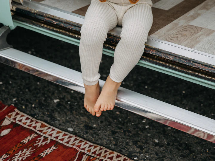 Silly Silas Hippy Footless Cotton Tights (cream blend)