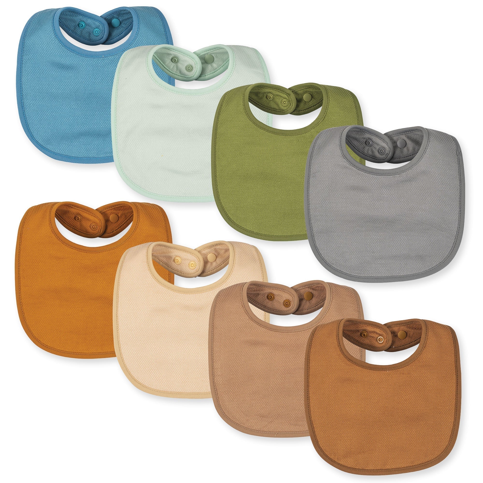 Tiny Twinkle Kaffle Feeder Bib 8 Pk (blue set)