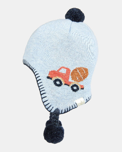 Toshi Organic Earmuff Storytime Beanie (mr cement)