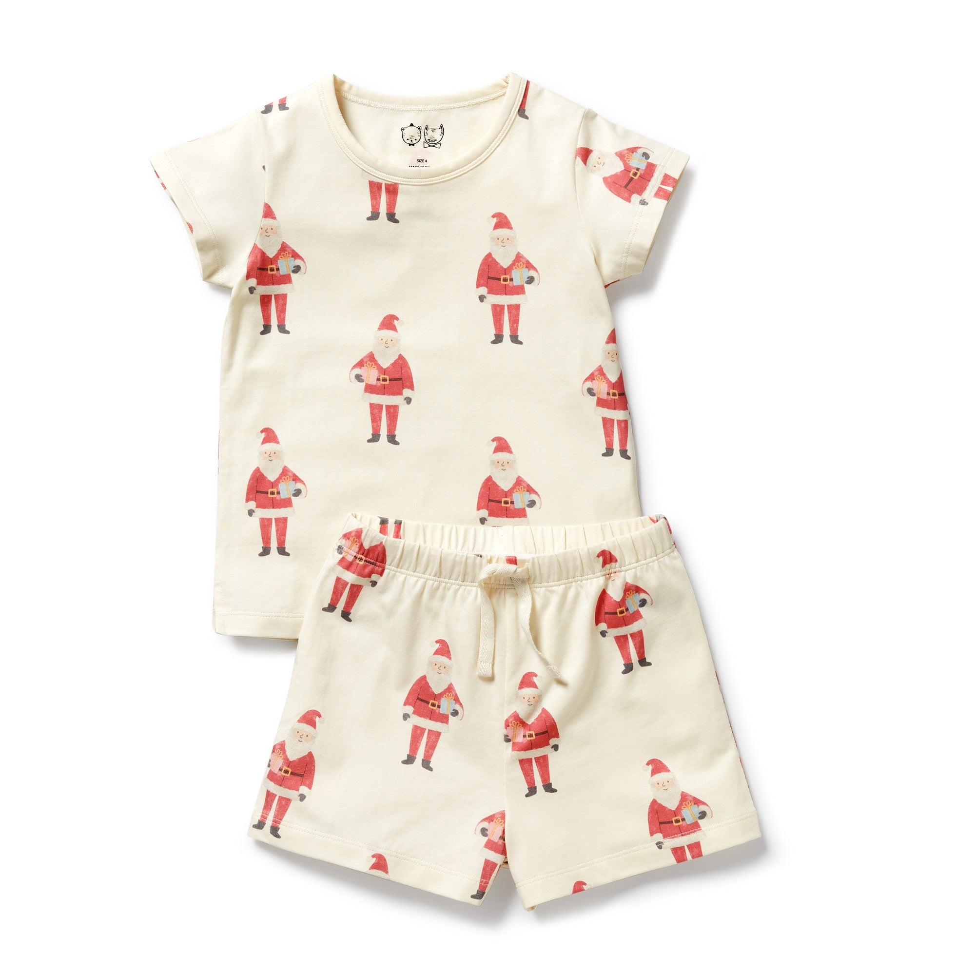 Wilson and Frenchy Organic Short Sleeve Pyjamas (Ho Ho Ho)