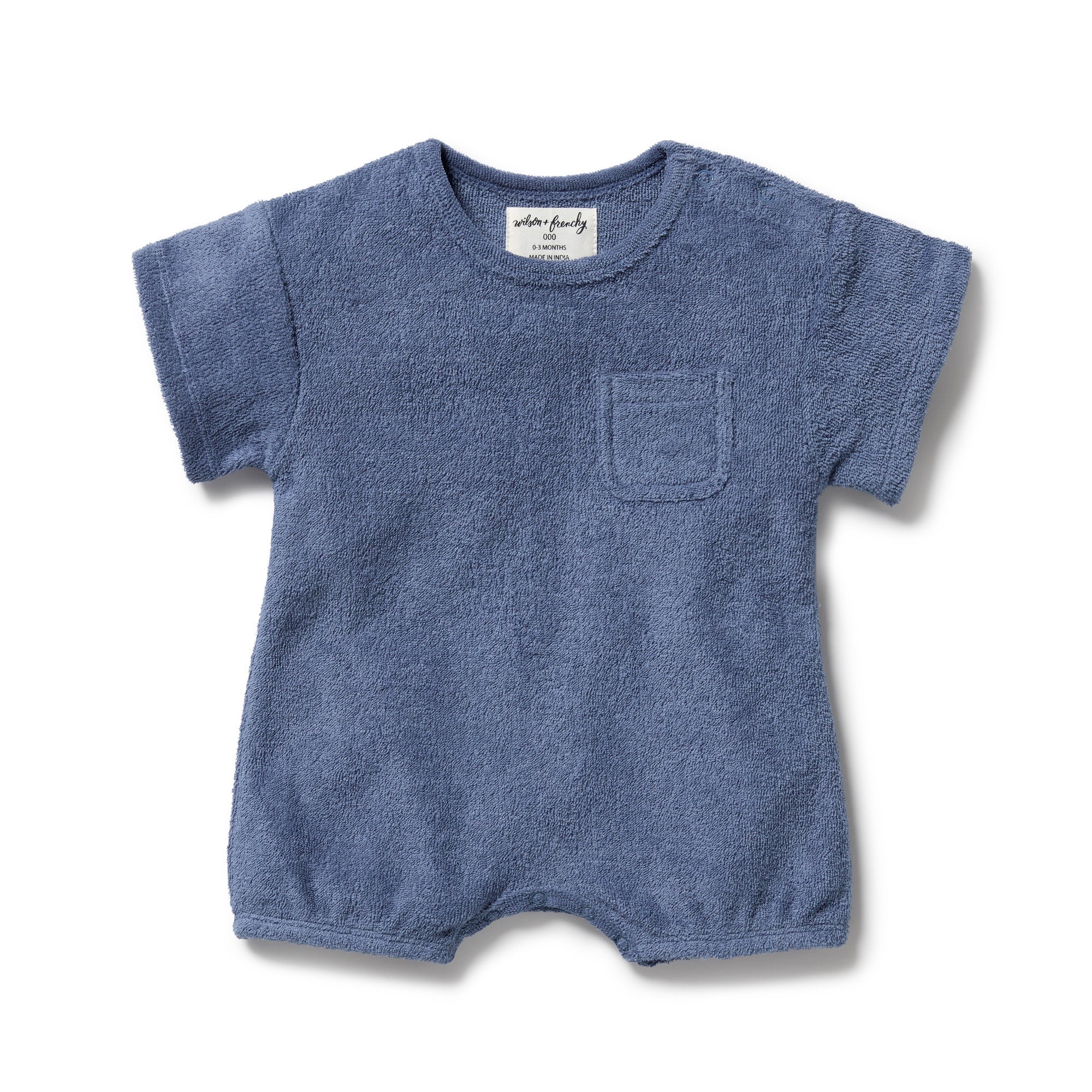 Wilson and Frenchy Organic Terry Growsuit (deep blue)
