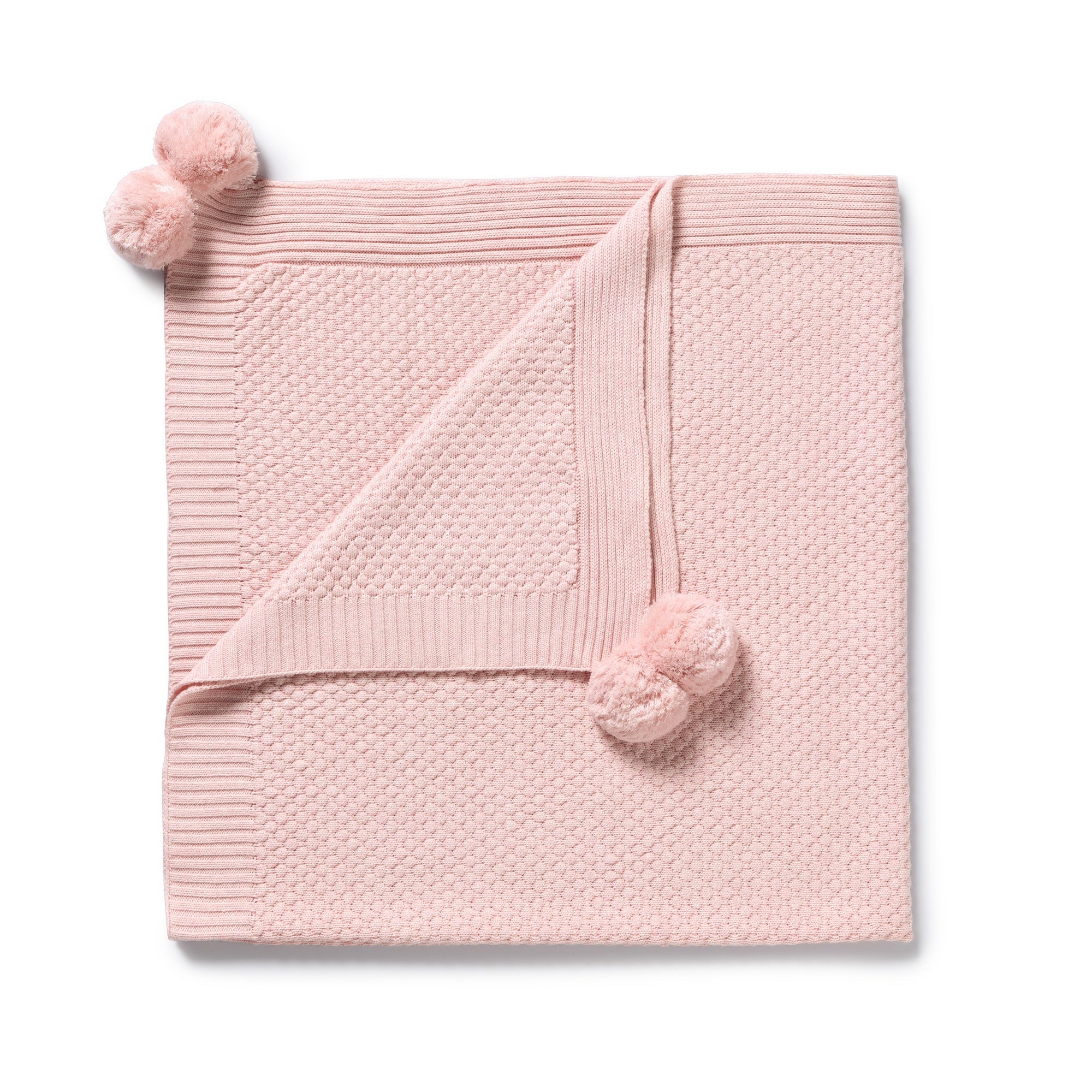 Wilson and Frenchy Organic Knitted Bubble Blanket (marshmallow)