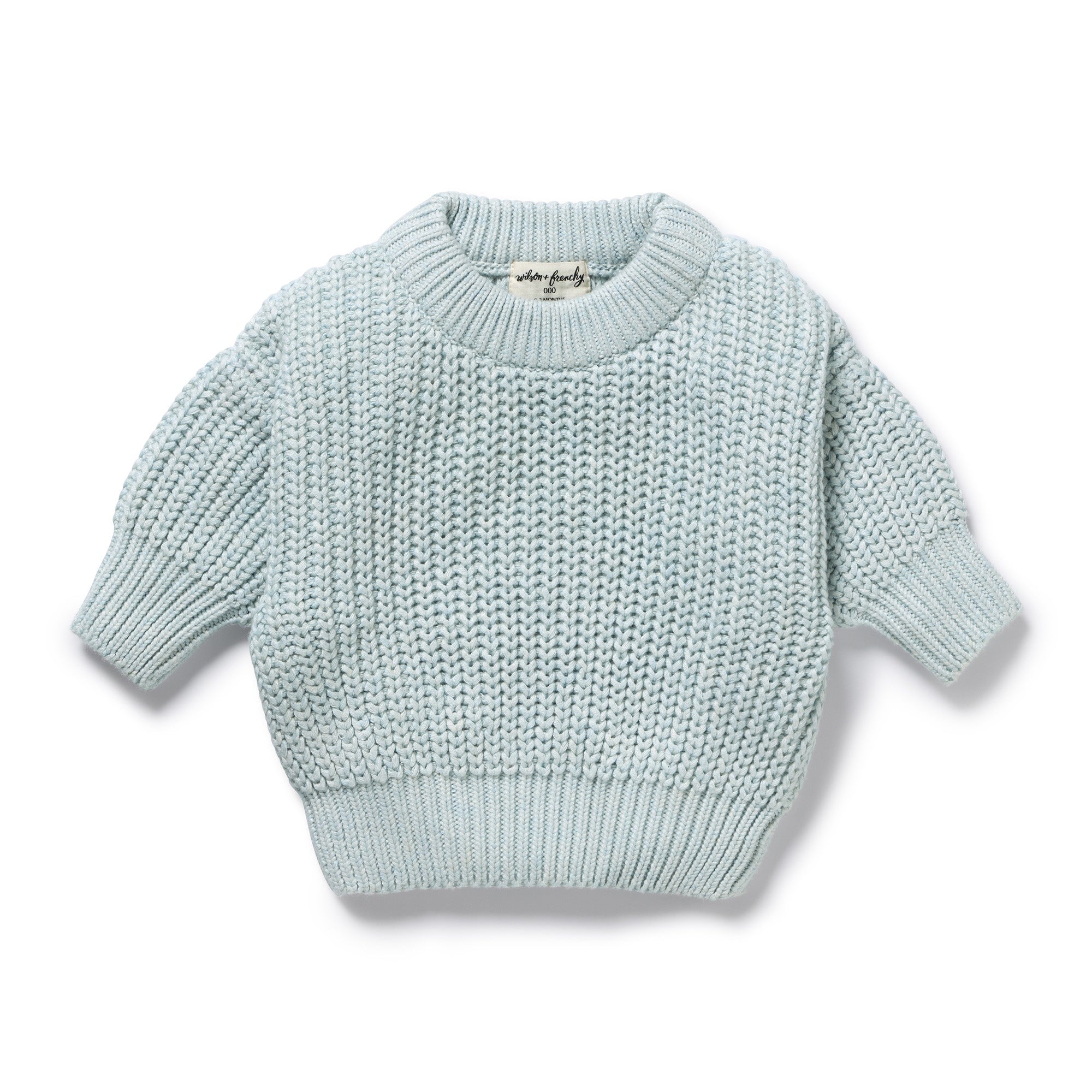 Wilson and Frenchy Organic Knitted Jumper (cloud blue)