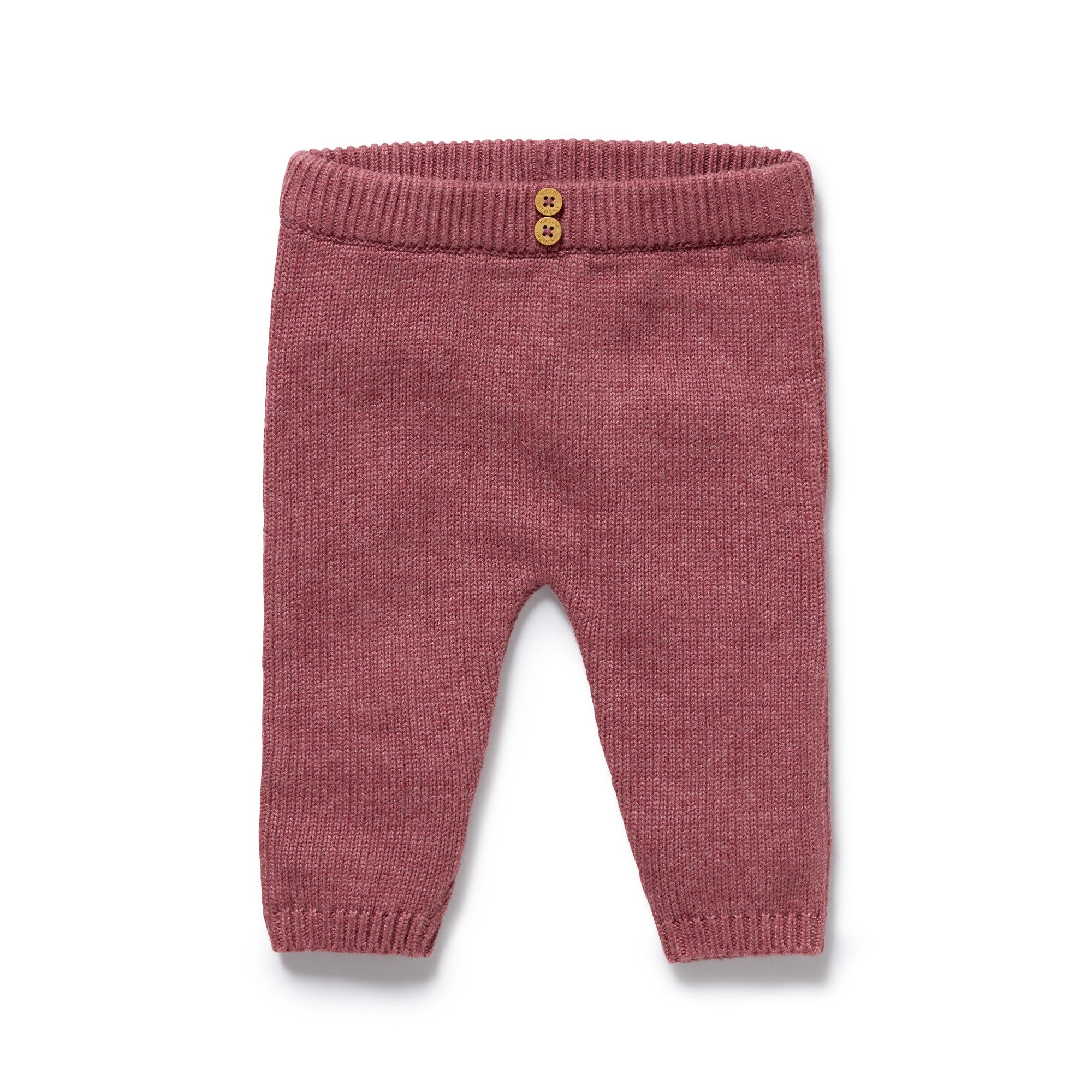 Wilson and Frenchy Organic Knitted Legging (rhubarb)