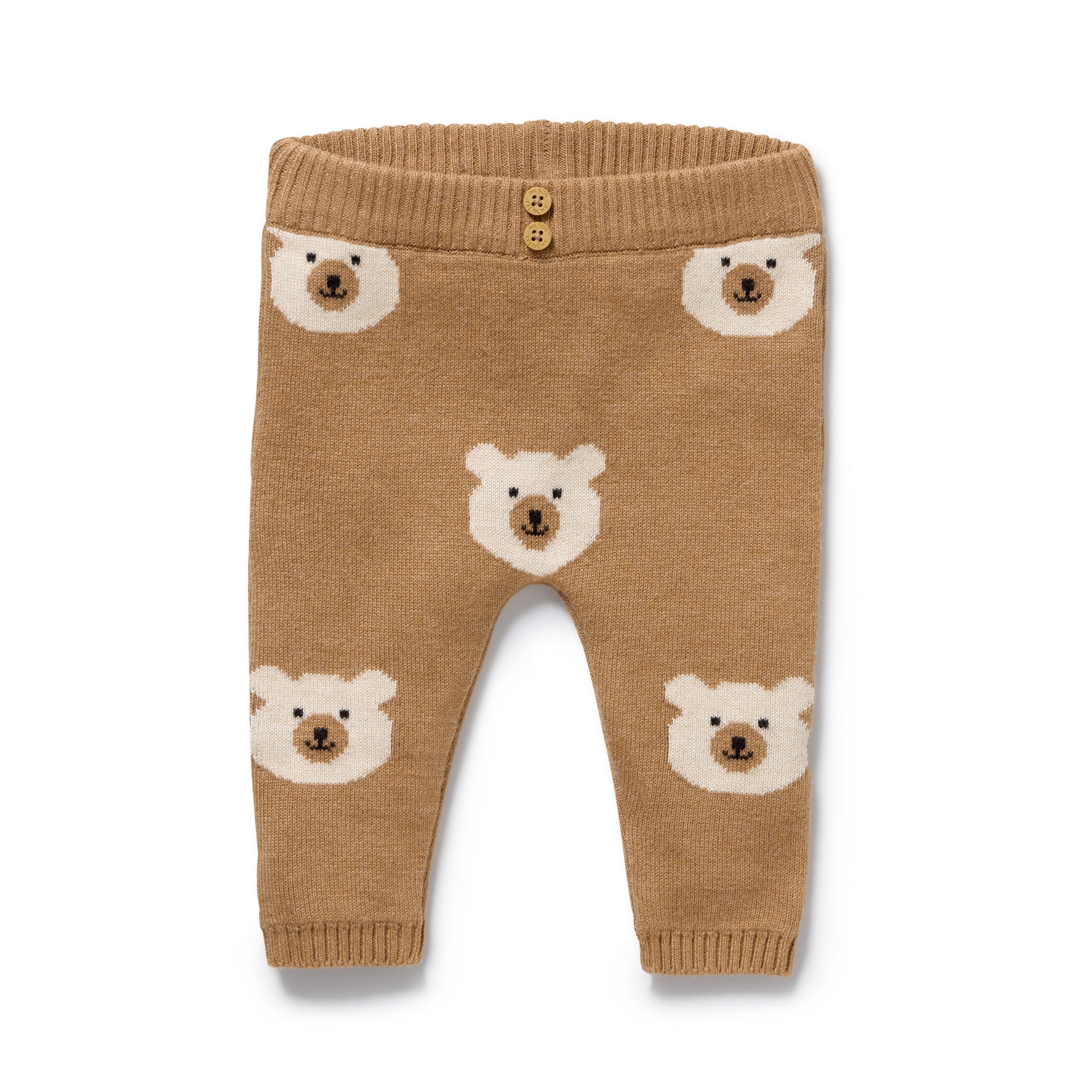 Wilson and Frenchy Organic Knitted Jacquard Legging (beary cute)