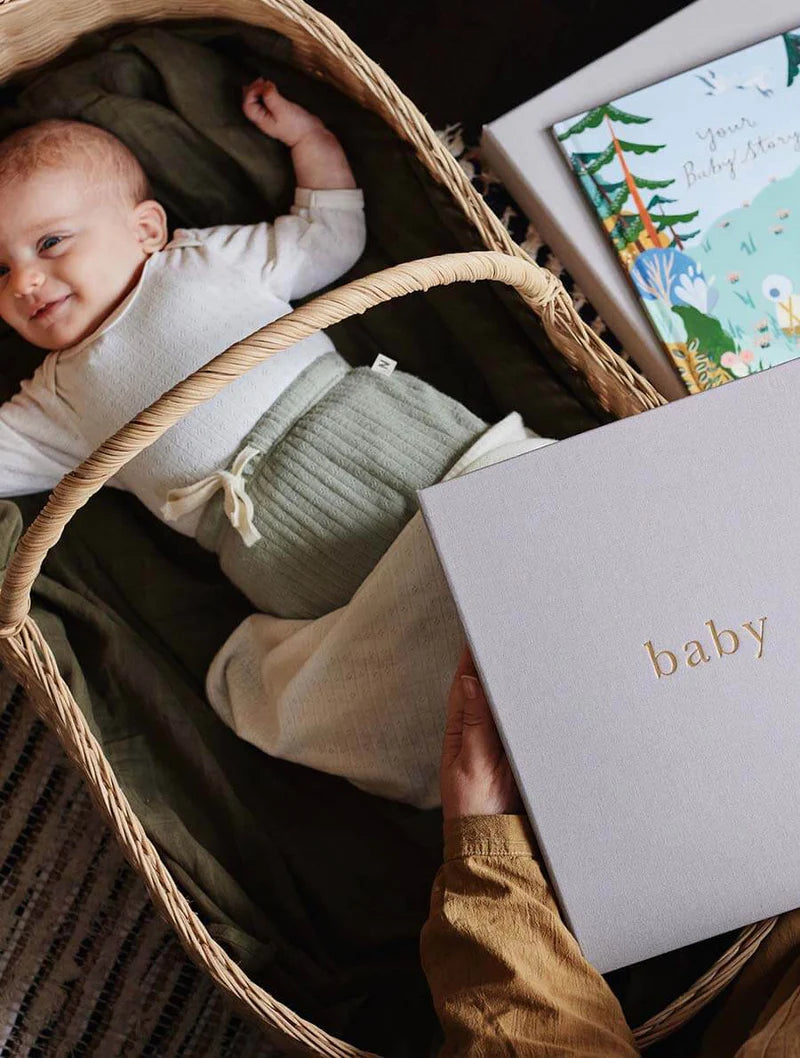 Write to Me Baby Journal - Your First Five Years (light grey)