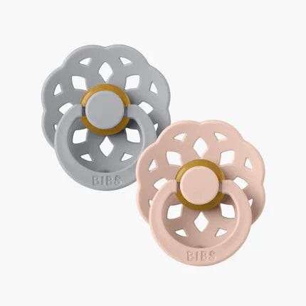 BIBS Denmark Boheme Pacifier Pack 2 Round Latex (Size 2)