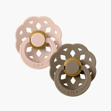 BIBS Denmark Boheme Pacifier Pack 2 Round Latex (Size 2)