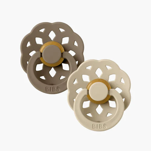 BIBS Denmark Boheme Pacifier Pack 2 Round Latex (Size 2)