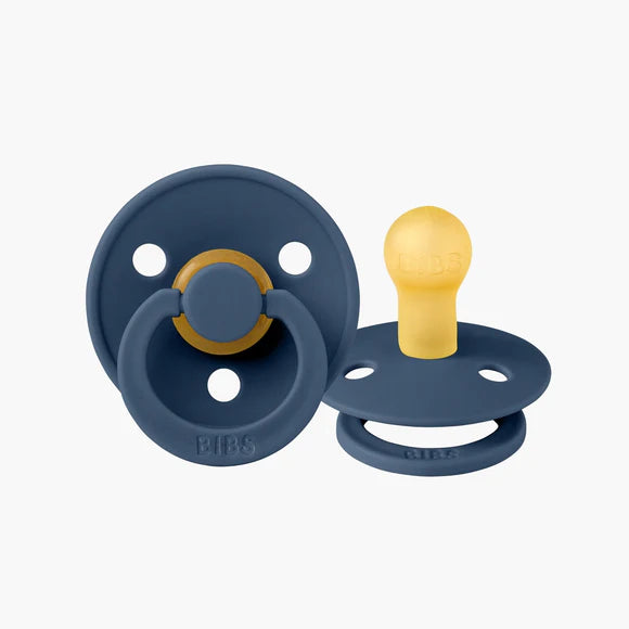 Bibs Denmark Dummies Colour 2pk Round Latex (size 1)