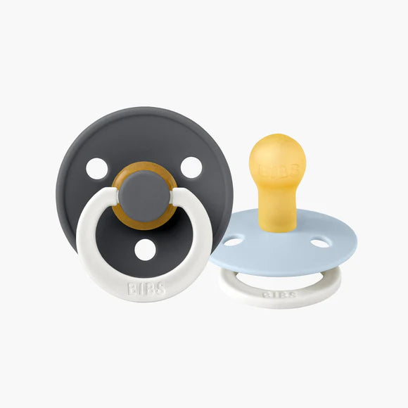 Bibs Denmark Dummies Colour 2pk Round Latex (size 2)