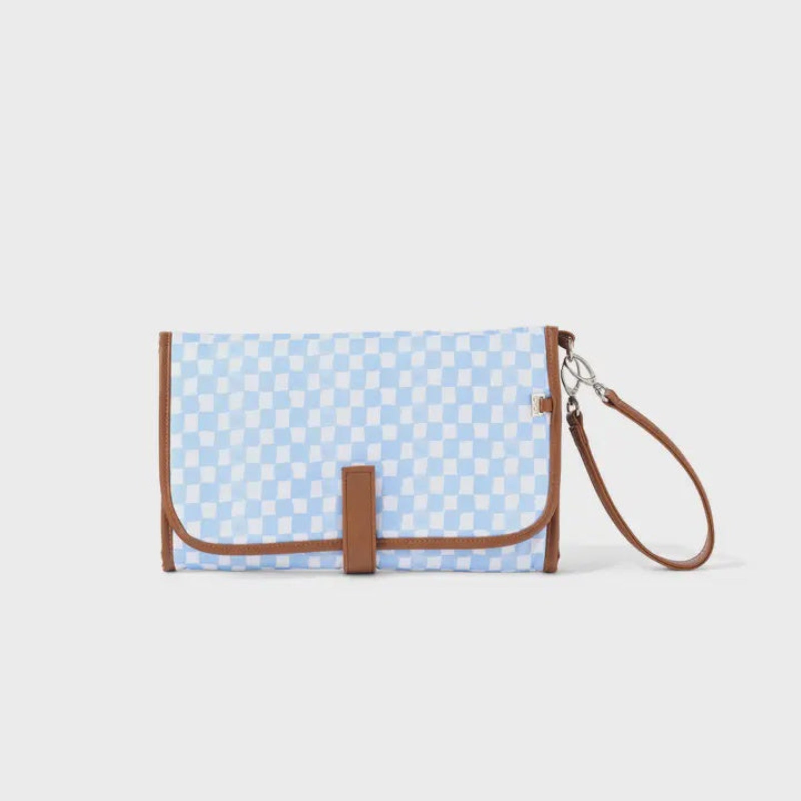 OiOi Change Mat/Clutch (blue check)