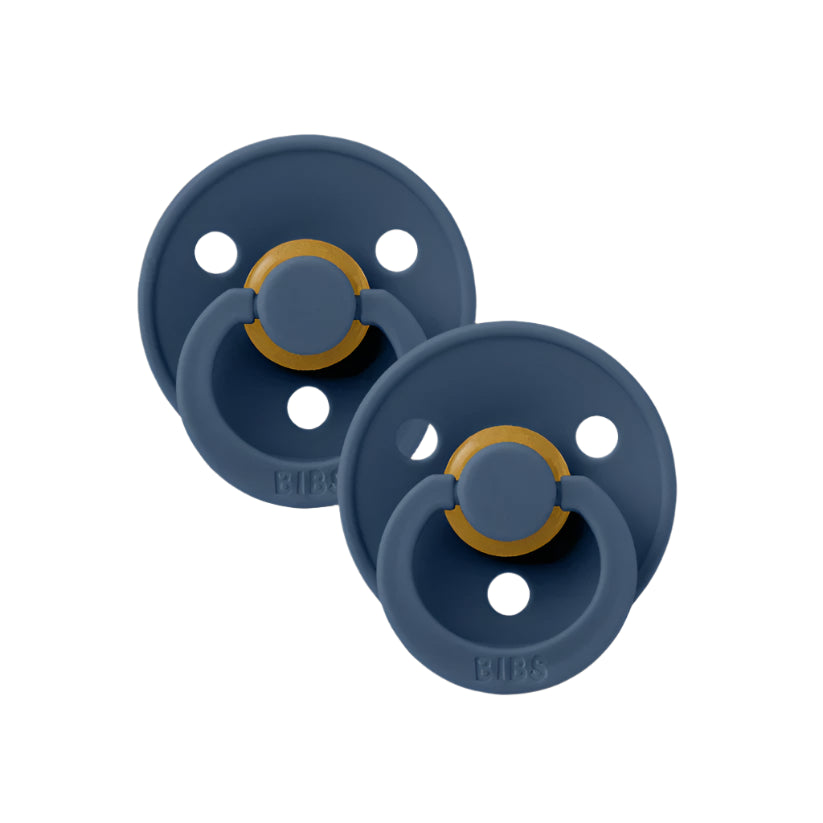 Bibs Denmark Dummies Colour 2pk Round Latex (size 2)