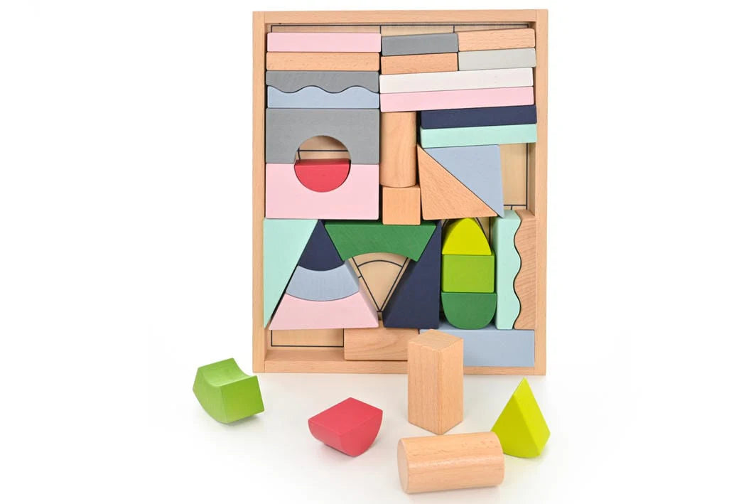 Everearth Stylish Building Blocks (37 piece)