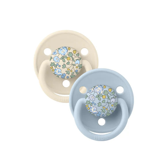 Bibs Denmark Pacifiers Liberty Print De Lux 2 pk Silicone (one size)