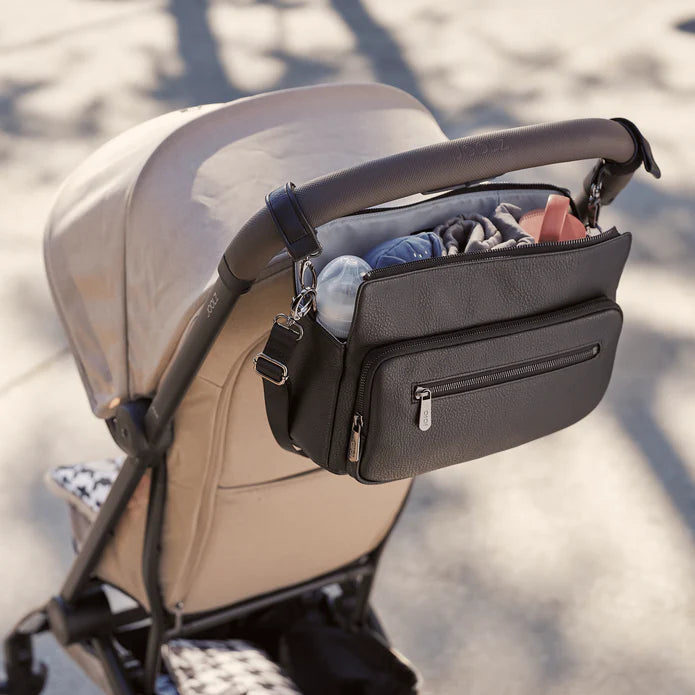 Oioi Multitasker Pram Caddy Vegan Leather (black)