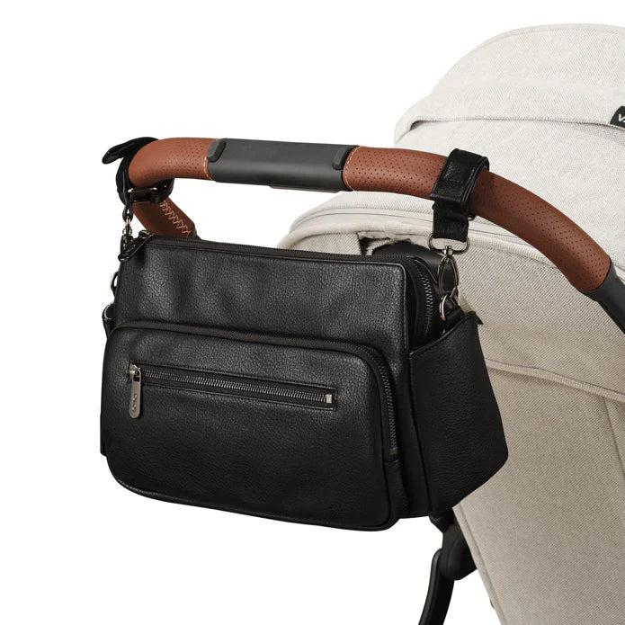 Oioi Multitasker Pram Caddy Vegan Leather (black)