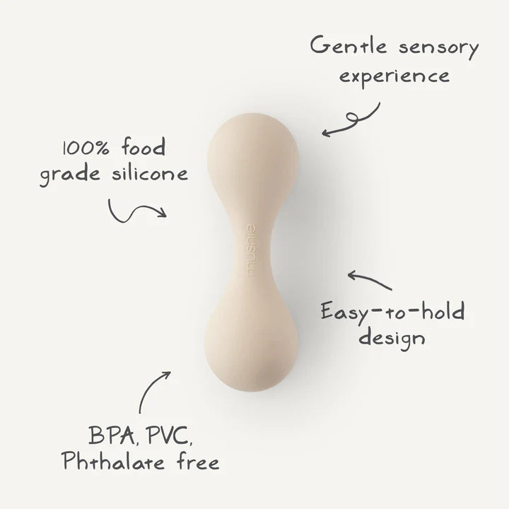 Mushie Silicone Toy Rattle (tradewinds)