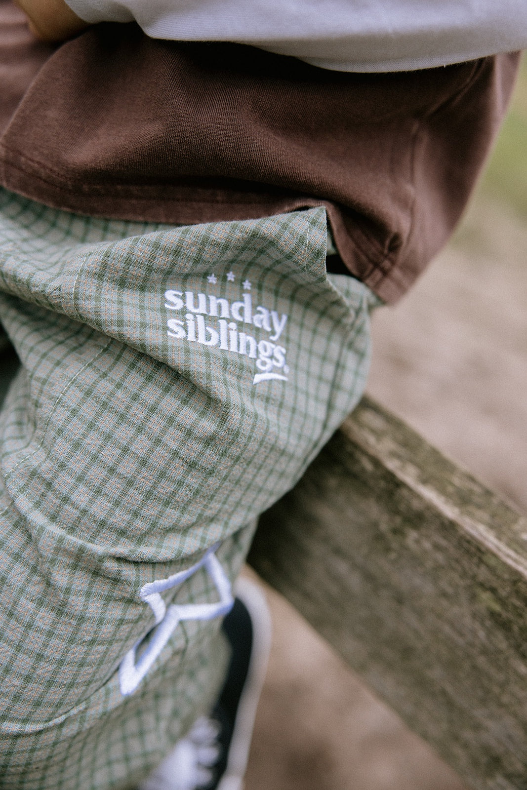 Sunday Siblings Nash Pants - Green Gingham