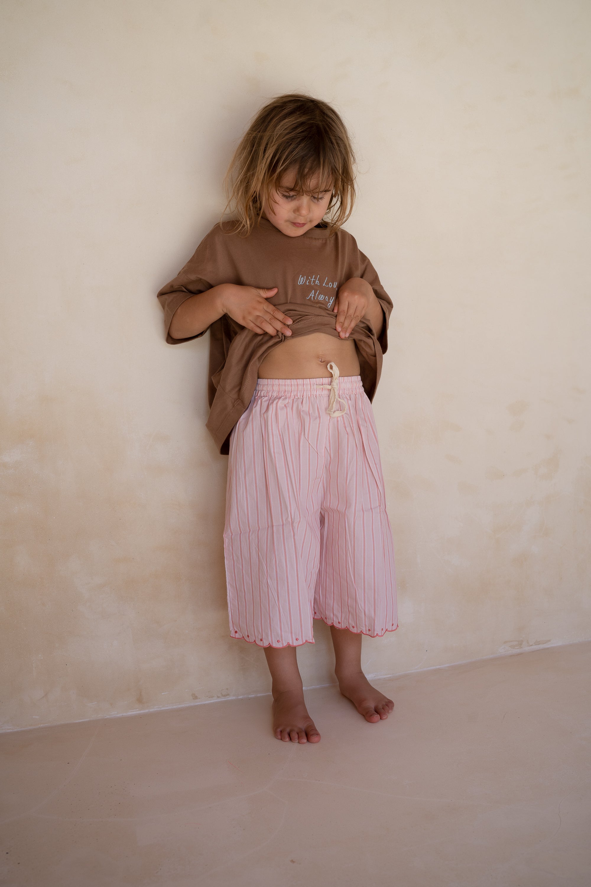 Illoura Fleur Pant (pink stripe)