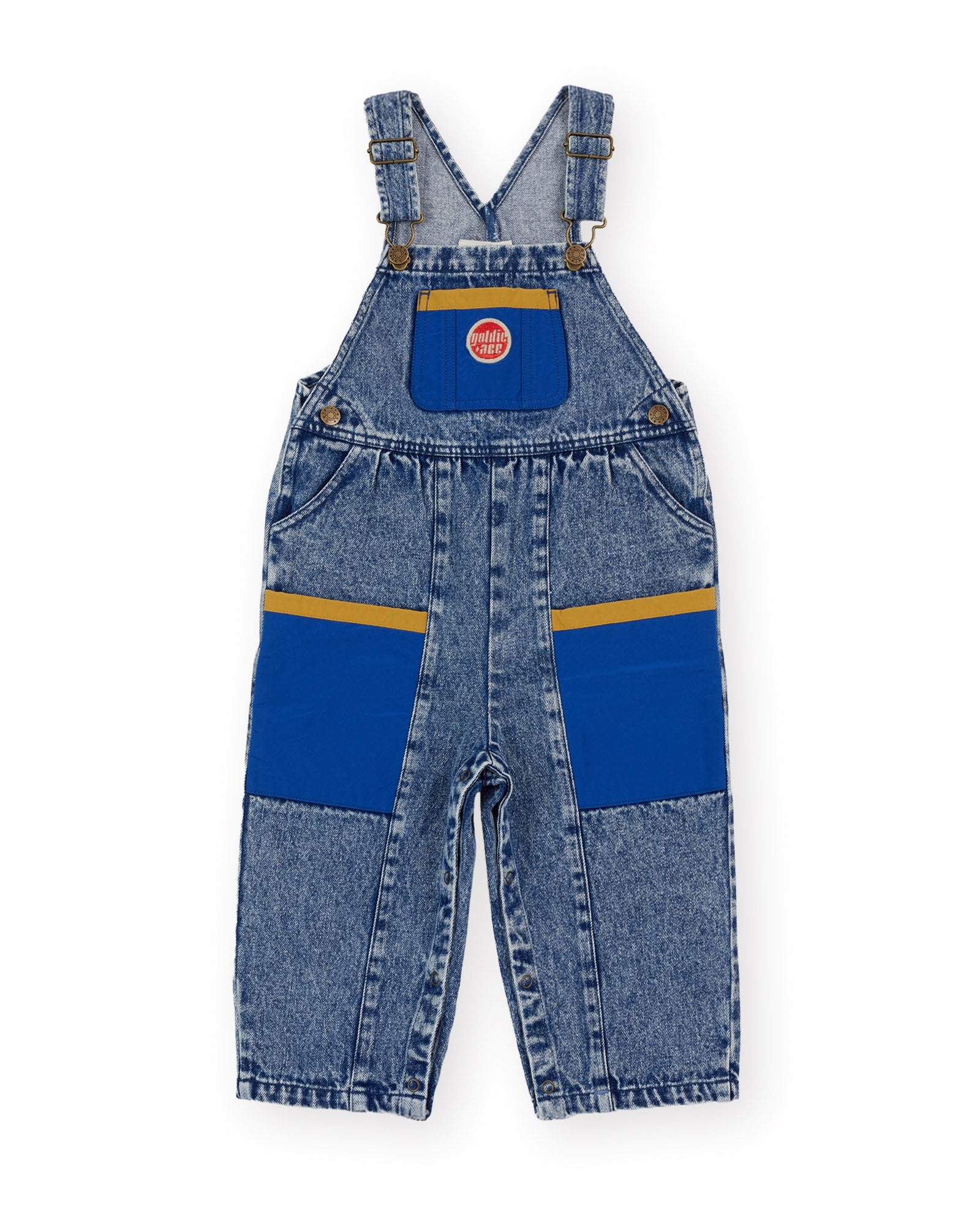 Goldie and Ace Austin Colour Block Vintage Denim Overall