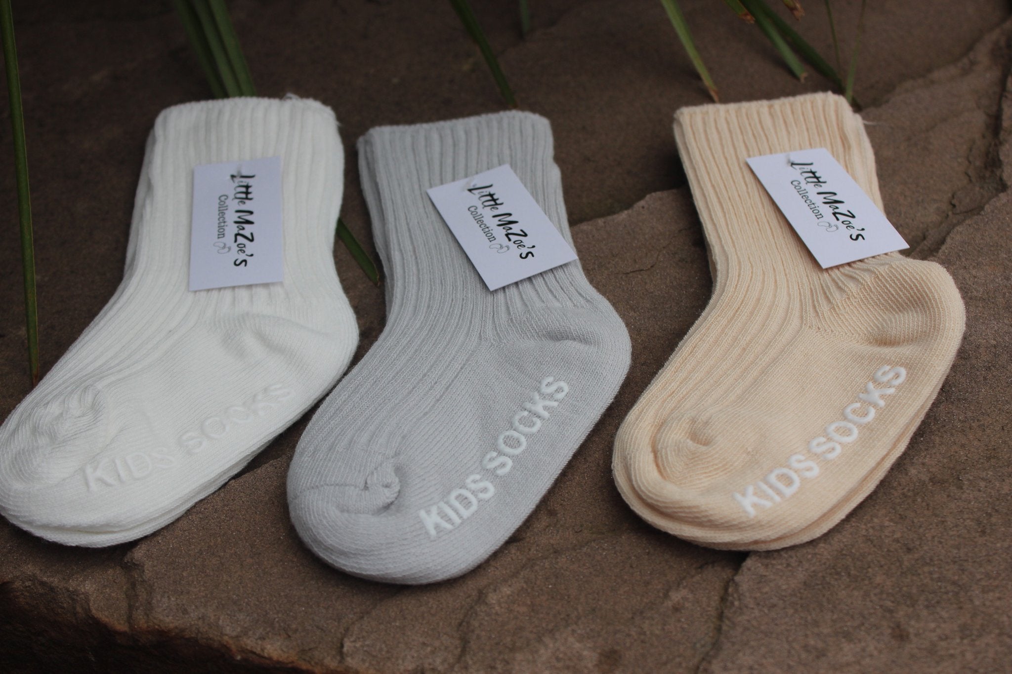Little Ma Zoes Ankle Socks (grey