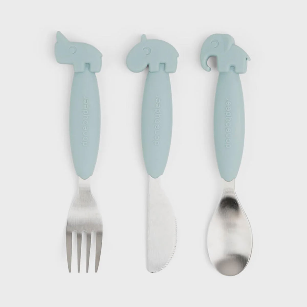 Done By Deer Easy-Grib Cutlery Set (blue)