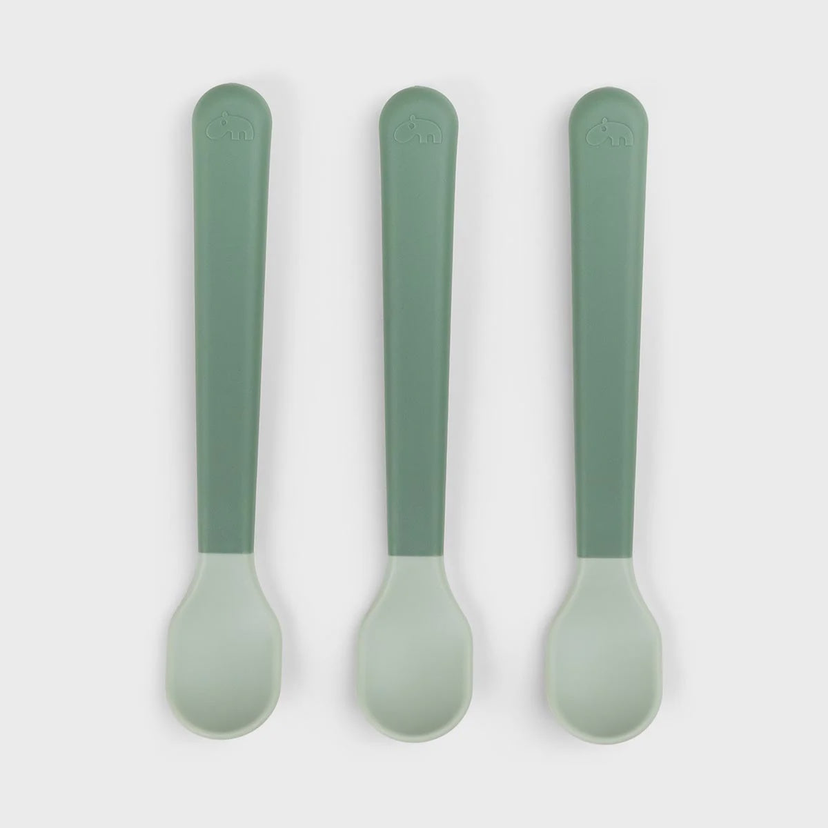 Done By Deer Foodie Easy Grip Spoons (green)