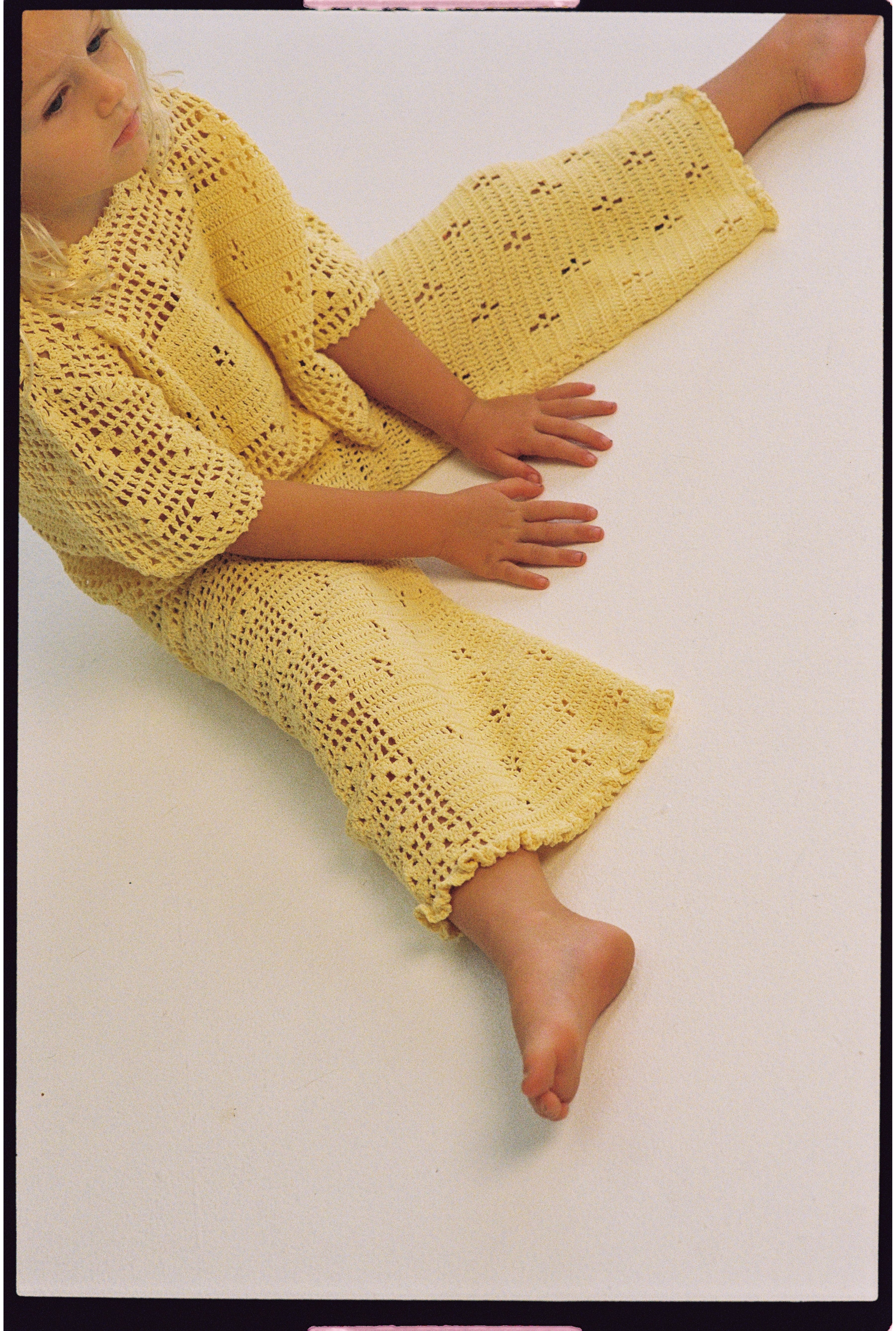 Illoura Filet Crochet Pants (butter)