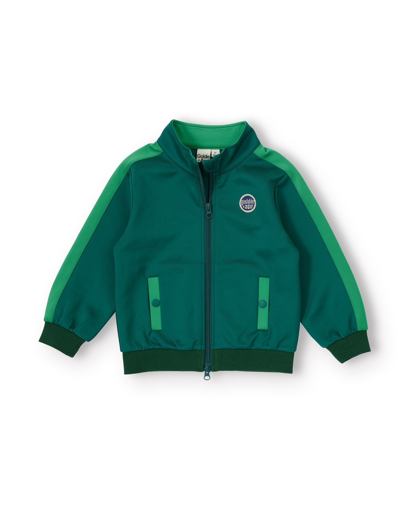 Goldie and Ace Logo Track Zip Jacket (green)