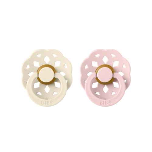 BIBS Denmark Boheme Pacifier Pack 2 Round Latex (Size 1)