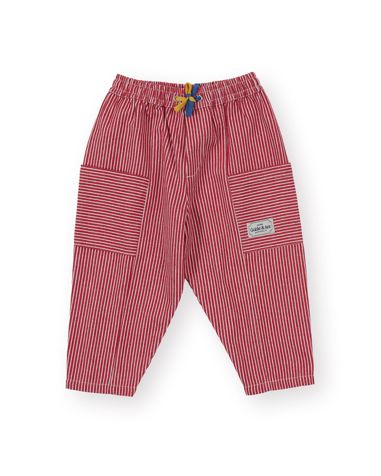 Goldie and Ace Twist Stripe Kit Pocket Pant (red)