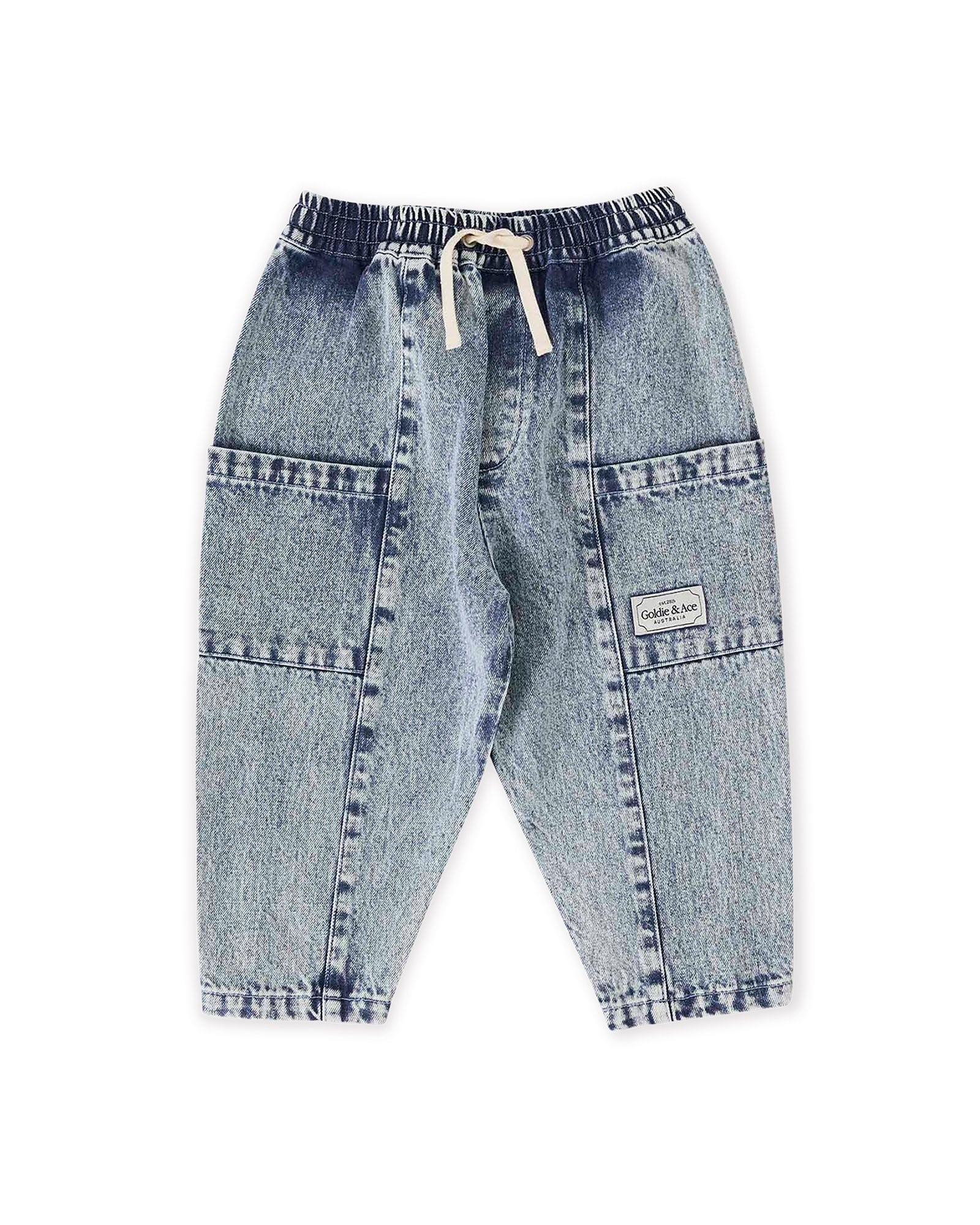 Goldie and Ace Kit Denim Pocket Pant (light denim)
