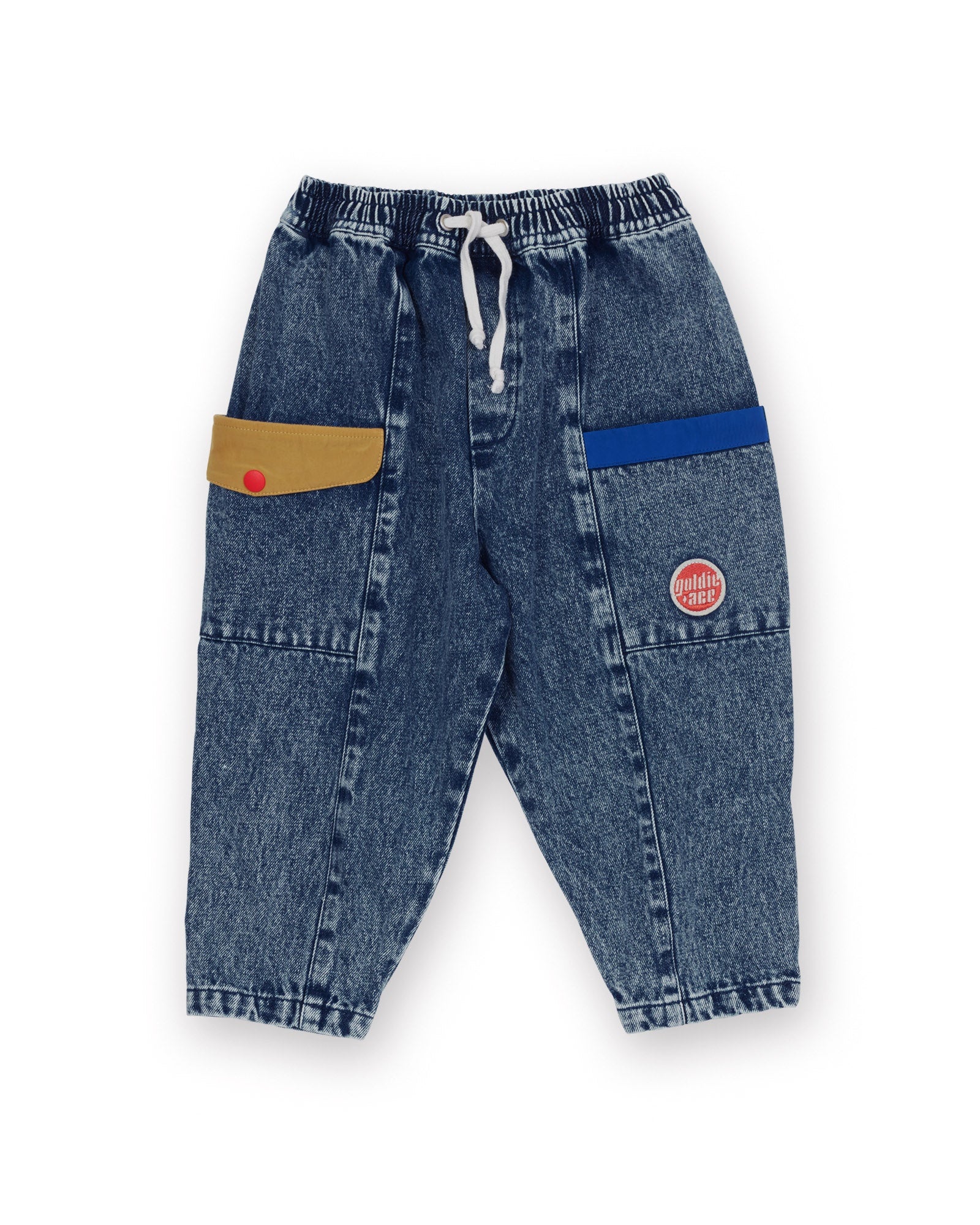 Goldie and Ace Kit Colour Block Denim Pocket Pant