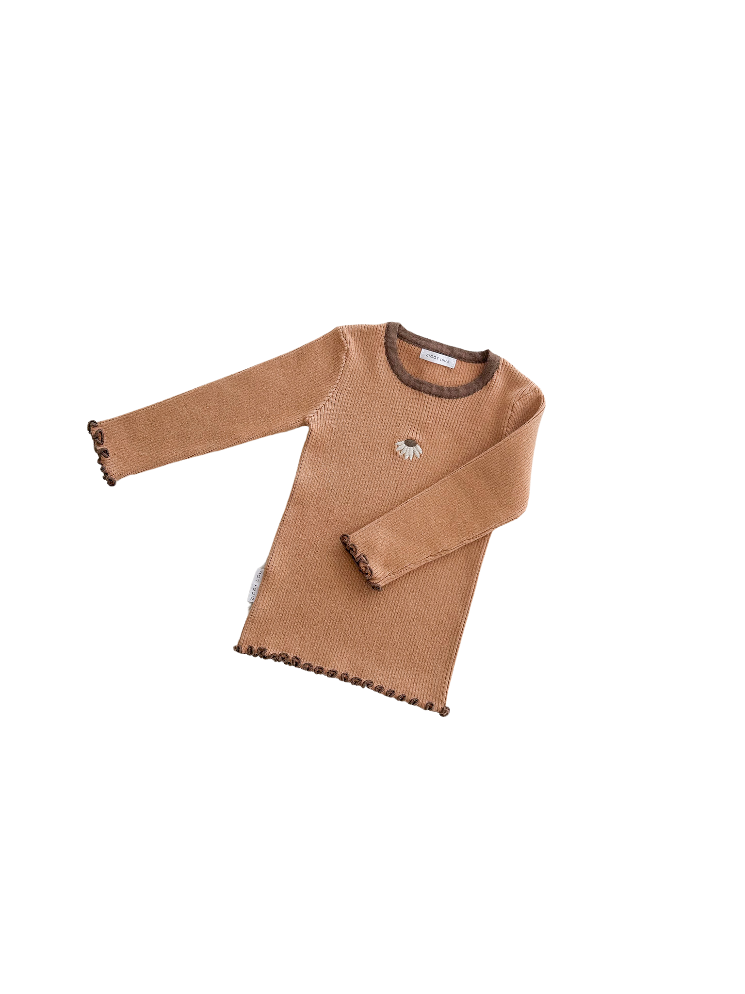 Ziggy Lou Ribbed Tee (hazel)